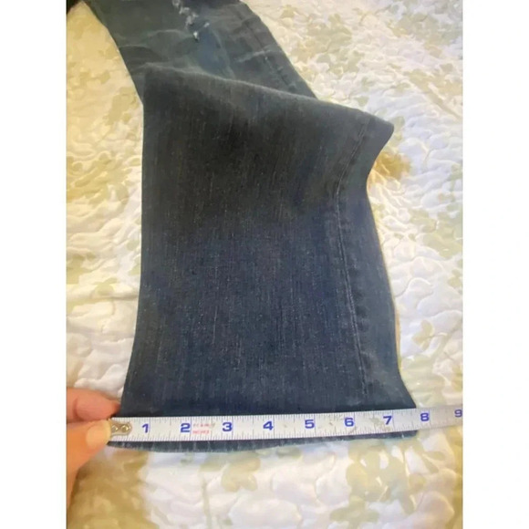 BIG STAR 26L Liv Boot Cut Low Cut Blue Jeans Distressed Whiskered Embroidered - Picture 14 of 16